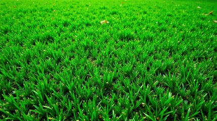 Obraz premium Vibrant Green Grass Texture A Lush Field of Newly Planted Blades, Ideal for Backgrounds and Textures