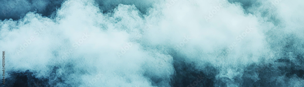 Aufkleber Soft gray and white fog creating a dreamy atmosphere with a bright background
