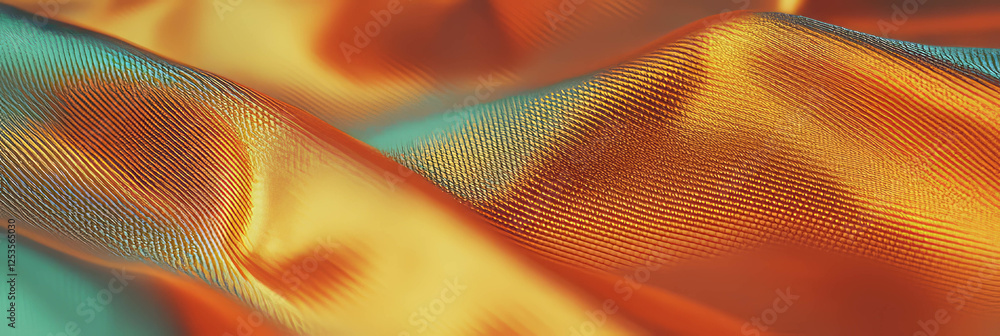 Poster bright bronze cotton fabric with durable duck weave for versatile applications