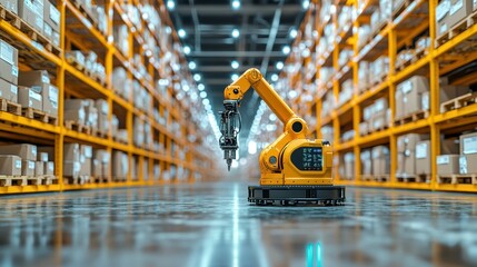 Warehouse robot automation, logistics, efficiency, industry 4.0