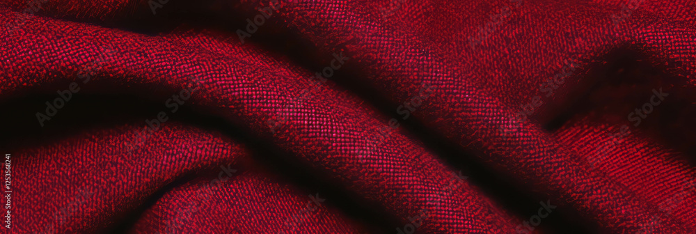 Poster dark maroon cotton fabric with moleskin weave showcasing a brushed texture for design use