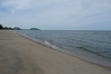 Sandy beach and sea for background