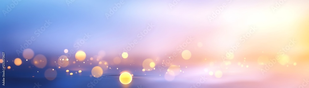 Poster dreamy abstract blur background with bokeh effect, soft focus backdrop for design projects