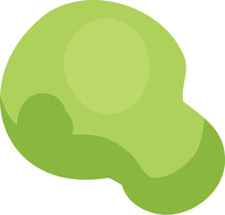 Green smoke cloud. Cartoon stream clouds, comic dust steaming, bright cloud puffs flat vector illustration icon. Steaming dust puff