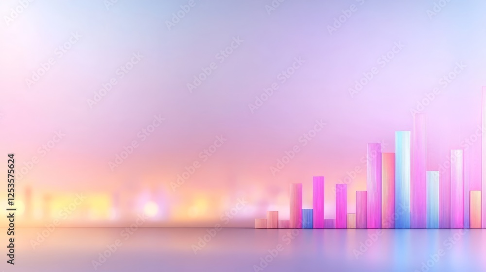 Poster abstract background with dynamic colorful lines, a vibrant and modern design for visual projects