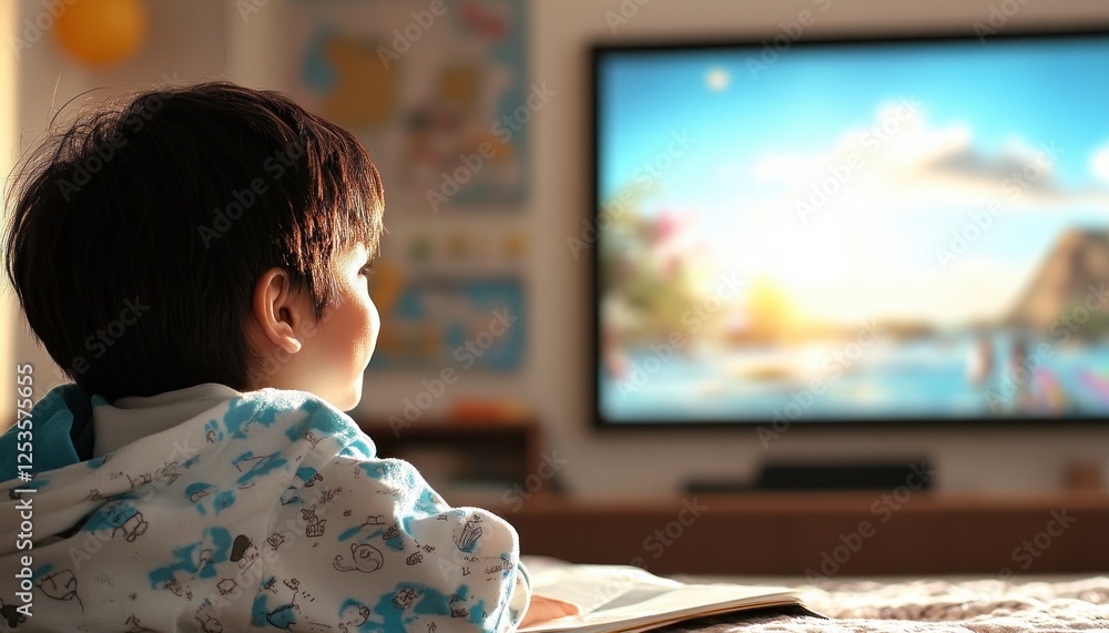 Poster explore the future of education with this captivating image of a man engaged in a distance learning 