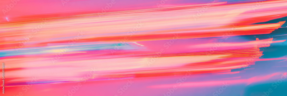 Aufkleber Vibrant blurred lines create a dynamic sense of speed and action in a colorful background