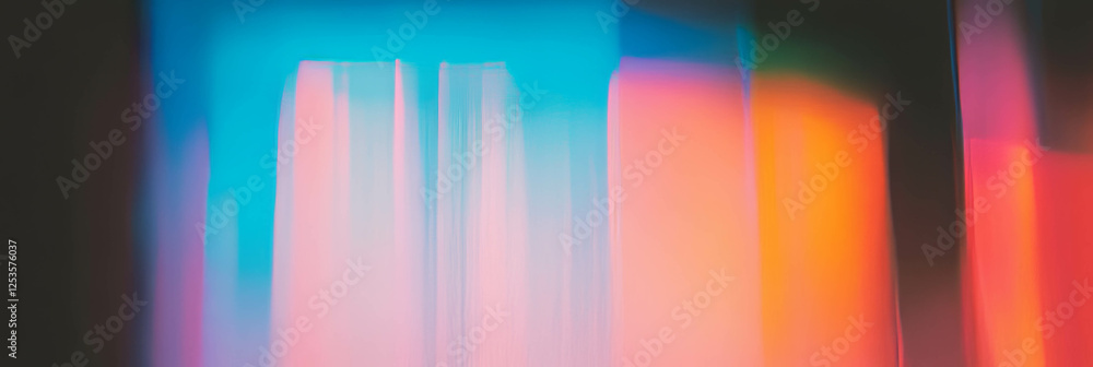 Poster Dynamic lines of color create an energetic backdrop for action and speed