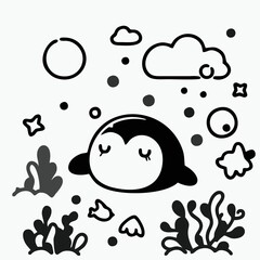 vector illustration of an abstract background coloring