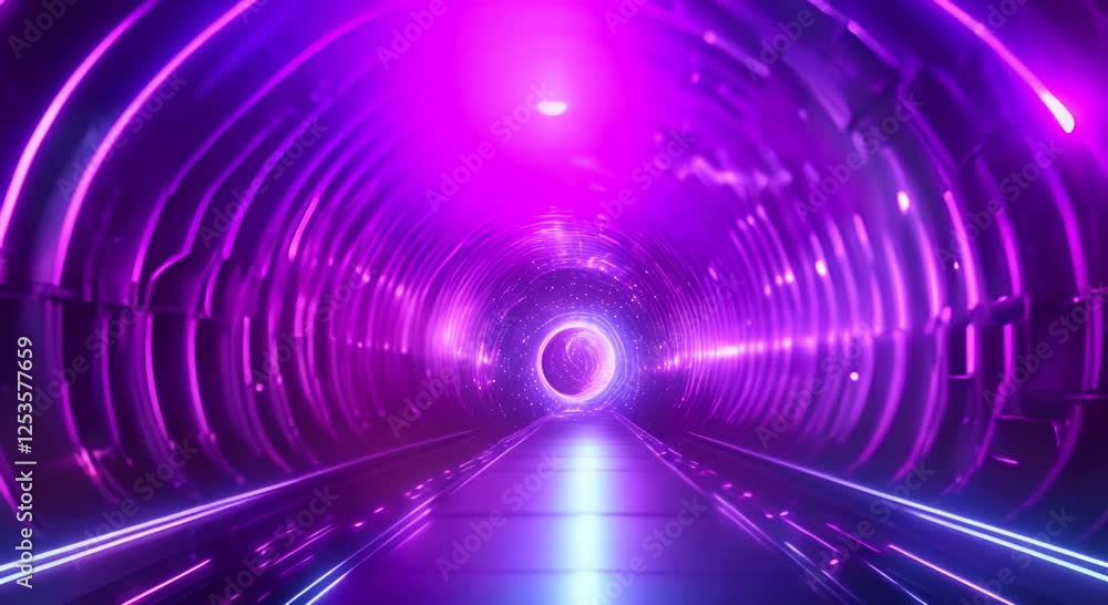 Poster abstract hyperspace tunnel animation that transports time space scifi interstellar travel wormhole f