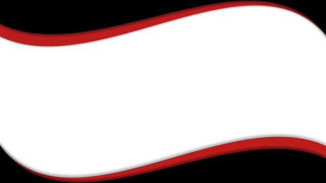 レッドとブラックのウェーブのフレーム