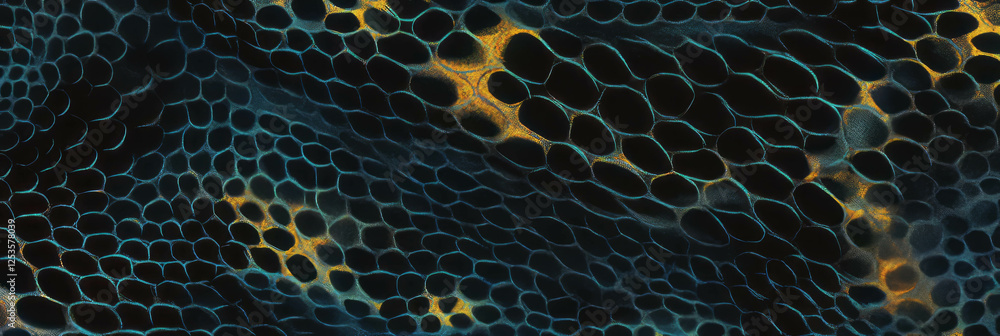 Aufkleber hand-drawn snake skin pattern featuring small and large scales for textured designs
