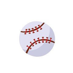 colored baseball game symbol ball, hand drawn vector illustration