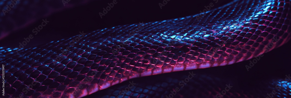 Poster hand-drawn snake skin with textured scales and depth for graphic design backgrounds