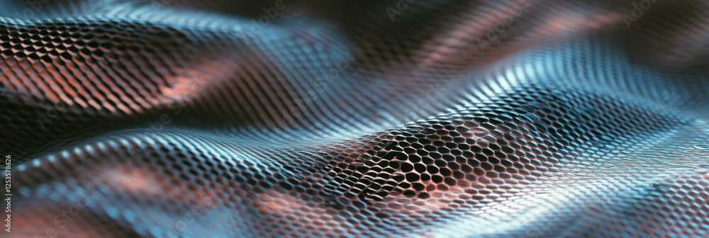 Poster hand-drawn snake skin design with organic shapes and realistic texture for a unique banner