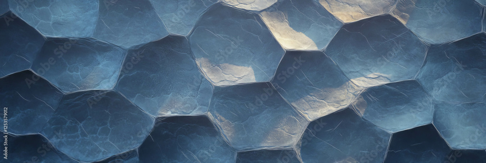 Poster hand-drawn snake skin design featuring irregular hexagonal scales and varied gray tones