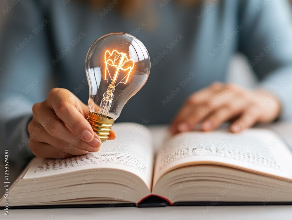 Poster unlock your potential explore the power of knowledge and inspiration with this captivating image of 