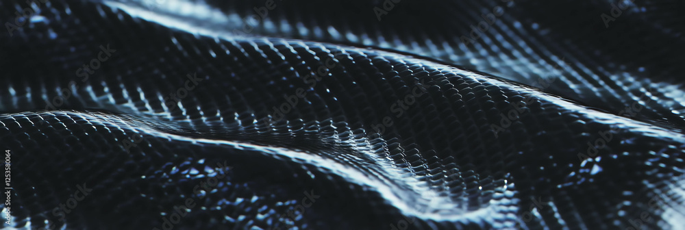 Poster hand-drawn snake skin texture featuring geometric patterns in gray tones