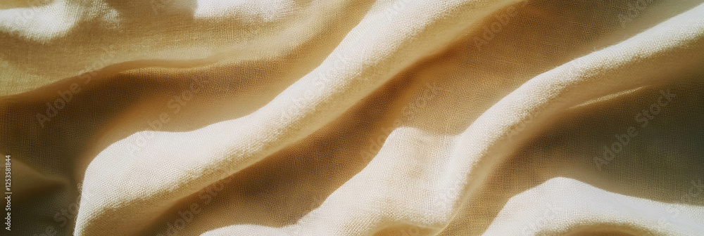 Poster light beige cotton fabric with calico weave ideal for various textile projects