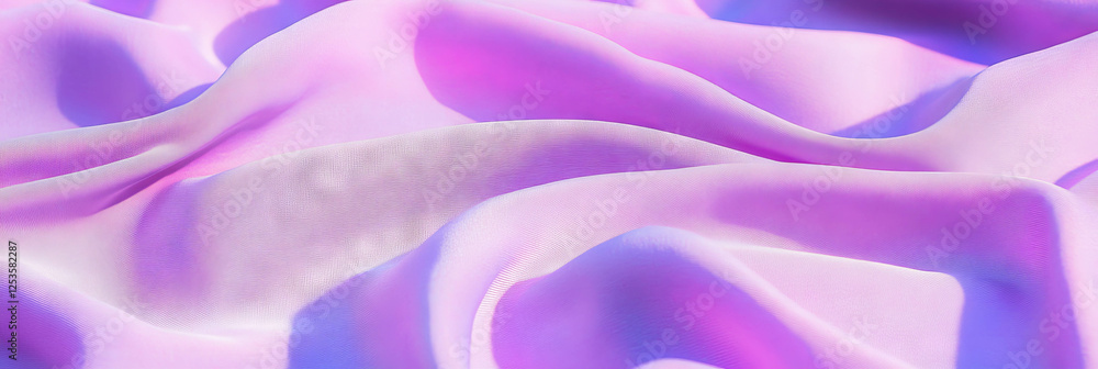 Poster light lavender cotton fabric showcases smooth texture and lawn weave for various uses
