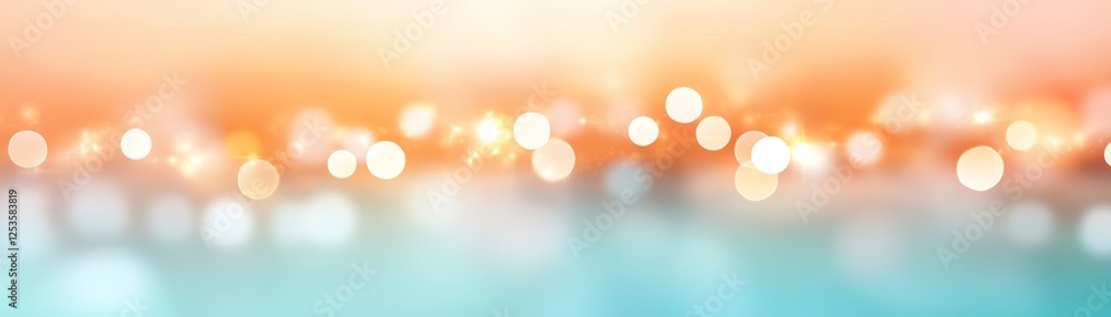 Poster dreamy abstract blurred background with soft bokeh and ethereal shapes for websites presentations
