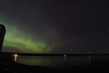 Aurora over the Qu'Appelle Valley at Fairy Hill, Saskatchewan.