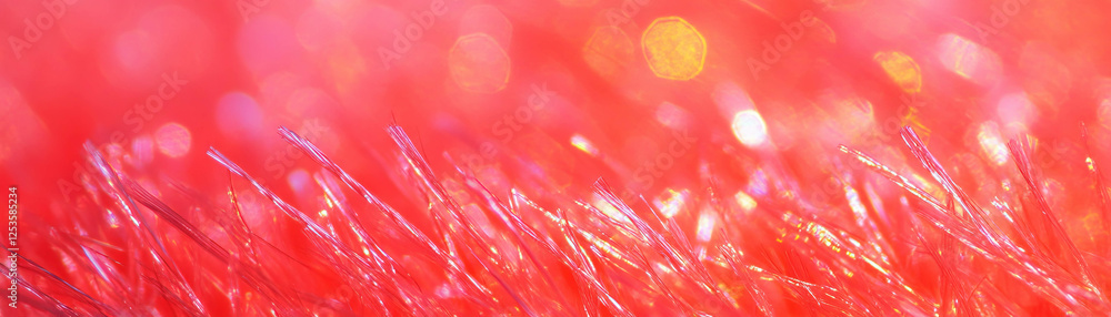Poster macro texture showcasing fine microfiber fibers on a vibrant bright background
