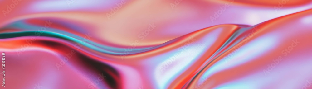 Poster macro texture of satin featuring smooth surface and high sheen ideal for banners