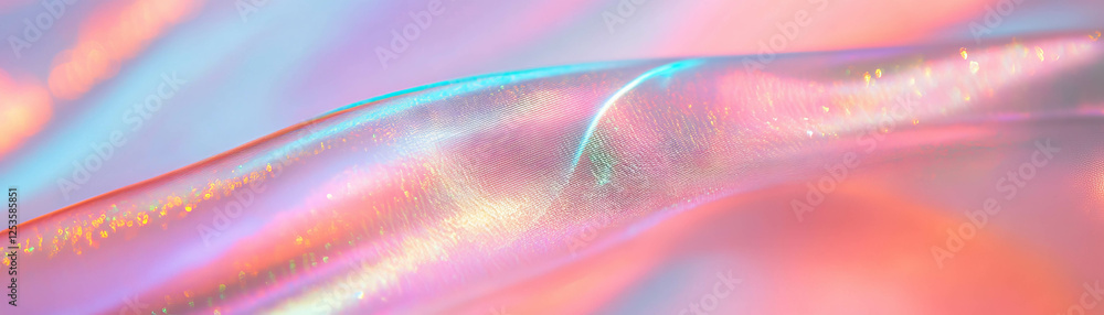 Poster macro texture of smooth silk showcasing subtle sheen and fine threads in bright tones for banners
