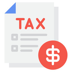 Tax Document with Dollar Sign Icon