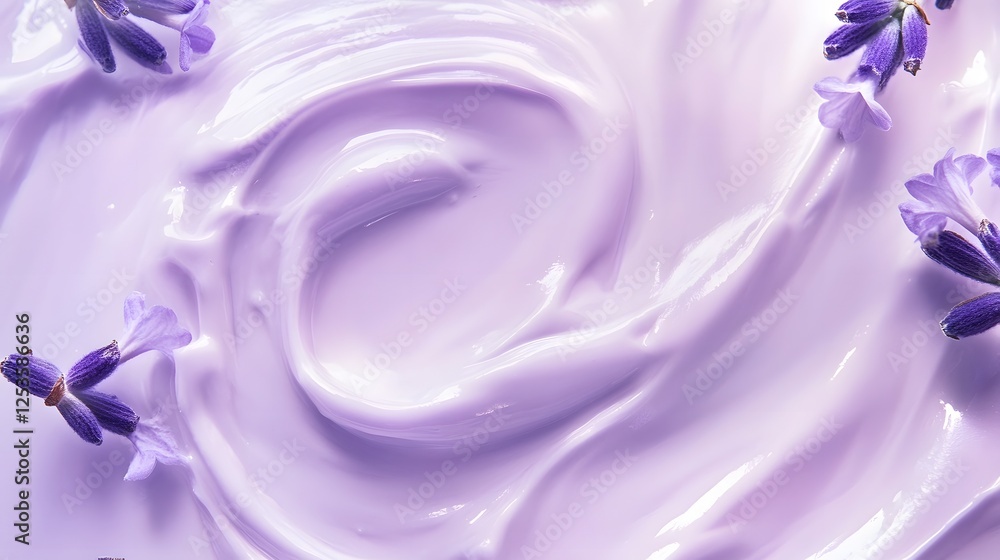 Fototapete ethereal and romantic floral swirls of soft lavender and pink hues in a luxurious textile backdrop e