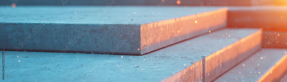 Poster precast concrete with smooth surface and precise dimensions for architectural applications