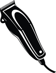 Hair Cutter vector icon, Hair Cutter silhouette vector illustration, Hair Cutter line art vector