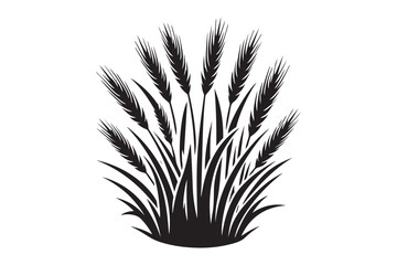 Grass silhouette vector