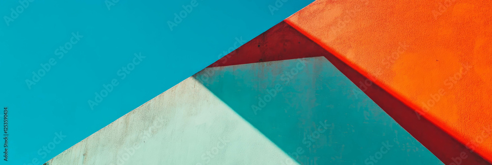 Poster Competing angles and vibrant colors create a dynamic visual experience