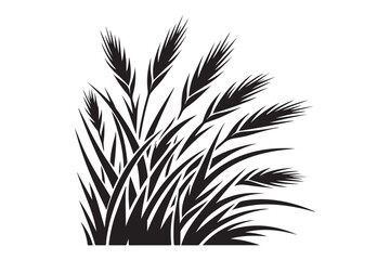 Grass silhouette vector
