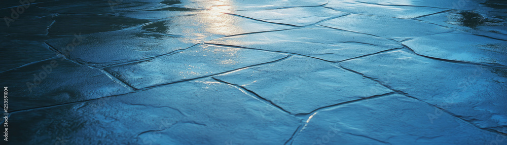Poster textured stamped concrete in vibrant colors showcases realistic patterns for outdoor spaces