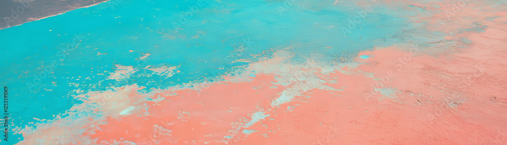 Poster stamped concrete with textured patterns and bright colors ideal for decorative designs