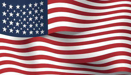 American Flag Vector Design for Patriotic and National Themes