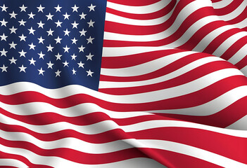 American Flag Vector Design for Patriotic and National Themes