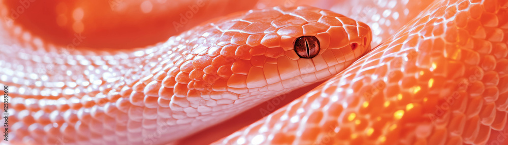 Poster intricate snake skin texture with smooth surface and vivid background for creative uses