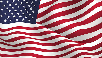 American Flag Vector Design for Patriotic and National Themes