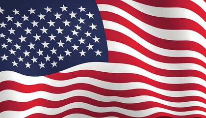 Obraz premium American Flag Vector Design for Patriotic and National Themes
