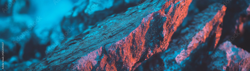 Poster detailed view of tree bark showcasing deep grooves and rough texture against a bright backdrop