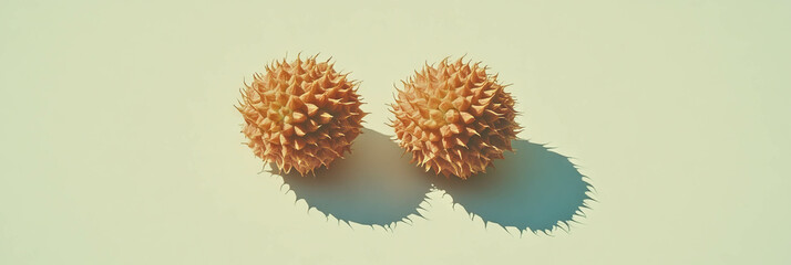 Sunflower heads overlapping with soft shadows on a bright background for creative designs