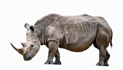 Obraz premium rhinoceros isolated on white or white background