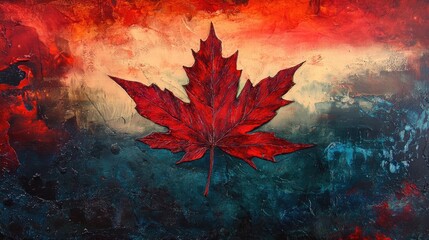 Red maple leaf
