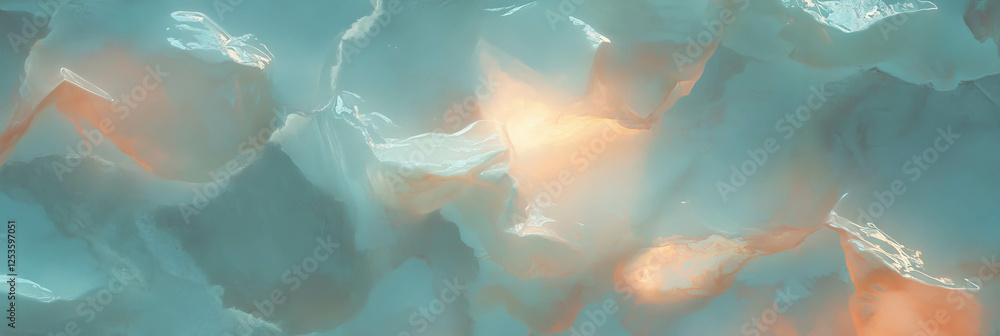 Poster Venetian plaster with dynamic layered effect and bright highlights for decorative appeal