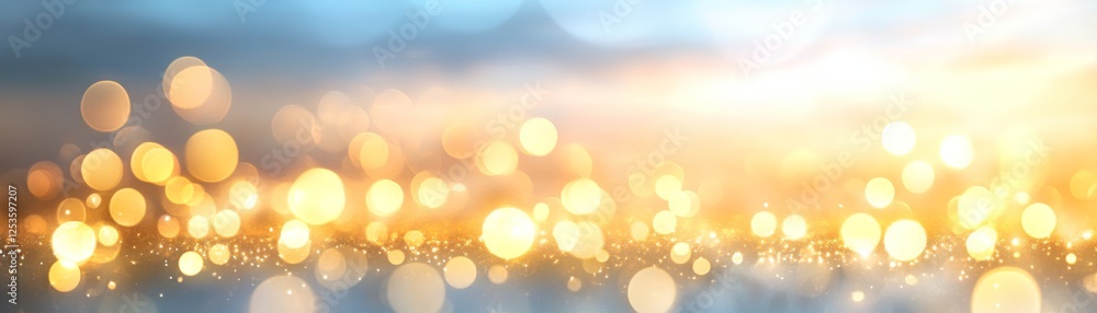 Poster abstract blurry background with hazy shapes and soft bokeh effect for digital art