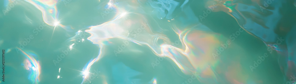 Aufkleber soft glow of pearlescent venetian plaster creating a serene backdrop